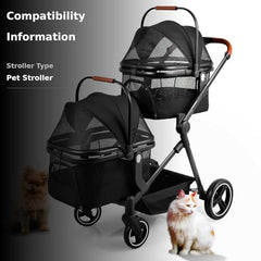 YIYUNBEBE front wheels rotate 360 degrees for easy maneuvering