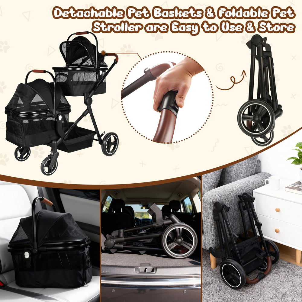 YIYUNBEBE large storage basket for essentials on outings