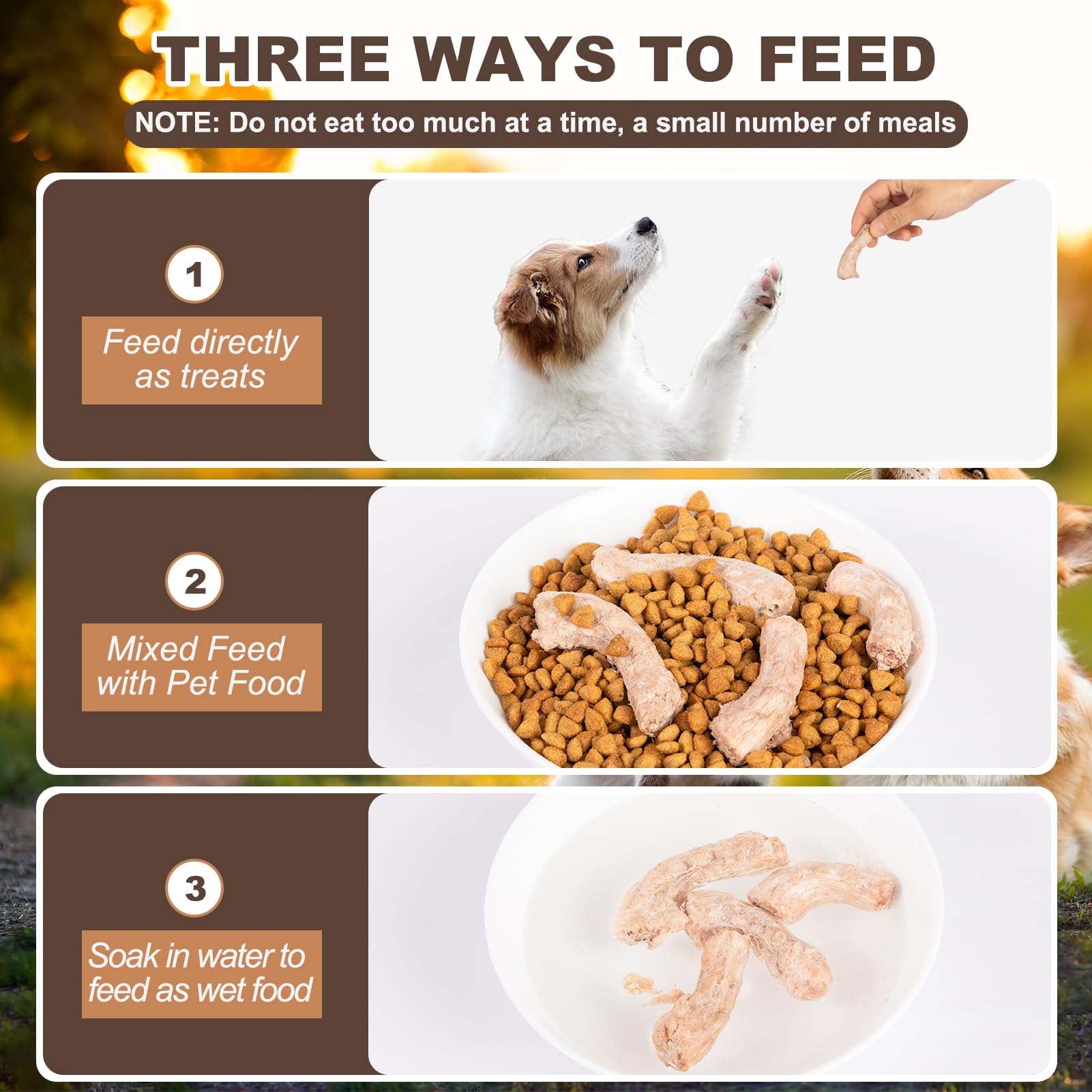 Yizeril chicken necks training treat aids boredom relief during playtime.
