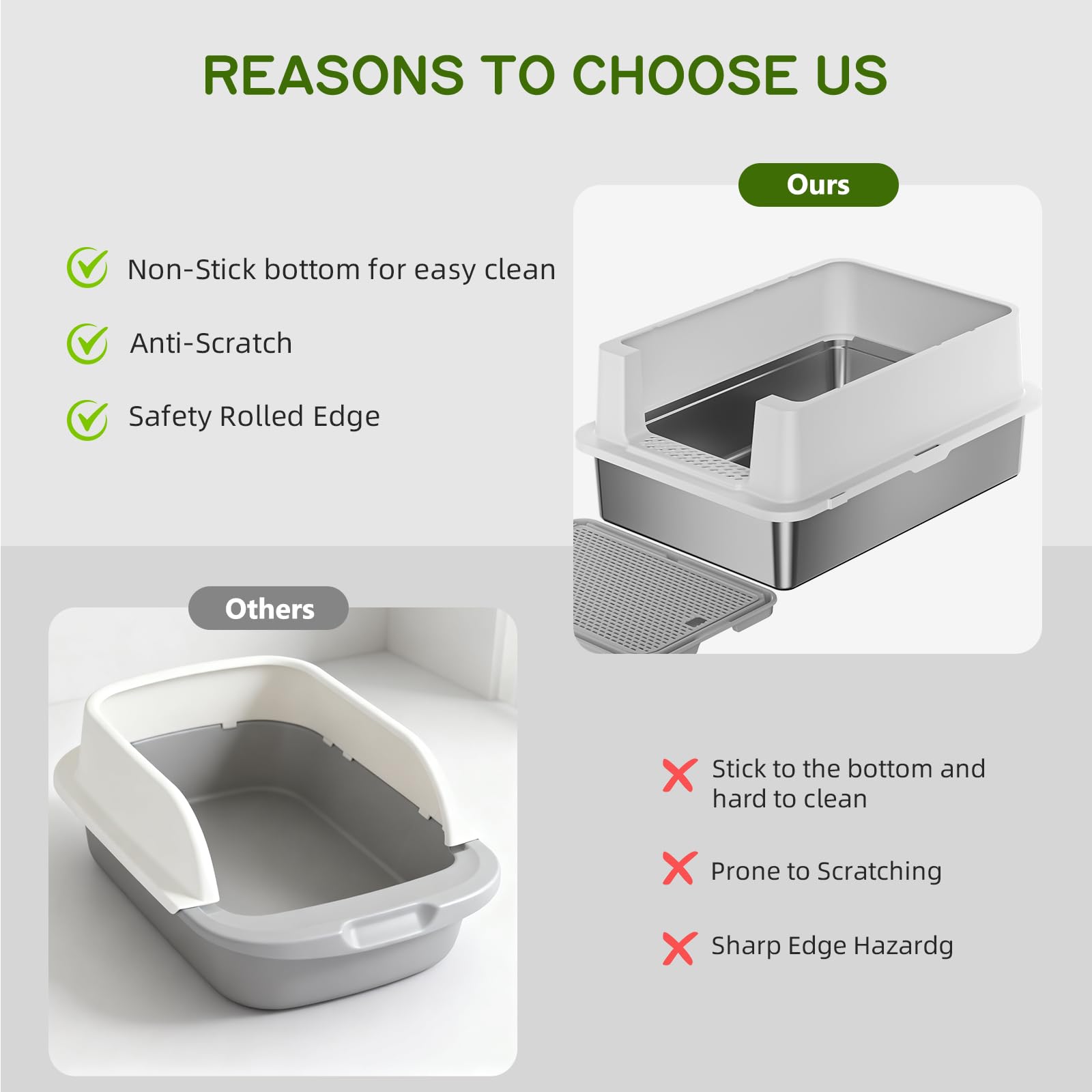 YIZFERN safety-rounded corners protect playful cats from bumps