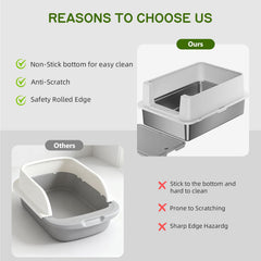 YIZFERN safety-rounded corners protect playful cats from bumps