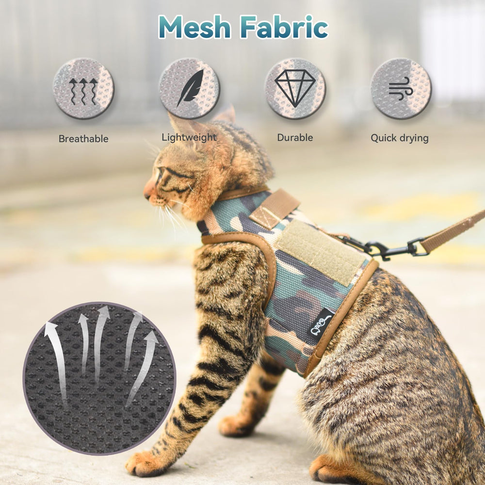 YIZHI MIAOW adjustable cat walking jacket ensures proper fit and control
