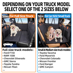 YJGF dog back-seat extender waterproof Oxford cloth enables easy cleanup after muddy paws.