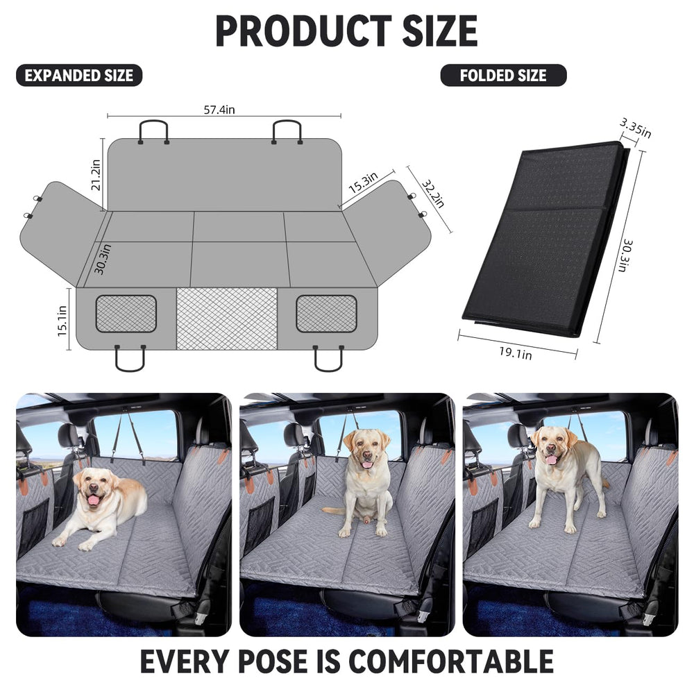 YJGF easy-install-dog-seat-cover enables quick, tool-free setup.