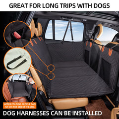 YJGF waterproof cover keeps back seat protected during trips.