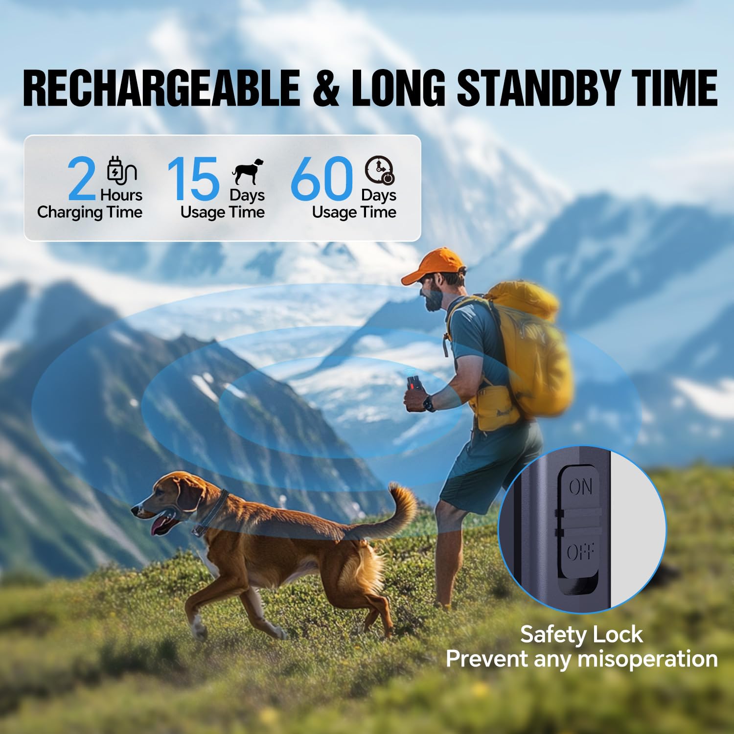 YJWFHPU dog shock collar charge indicator shows battery life status.