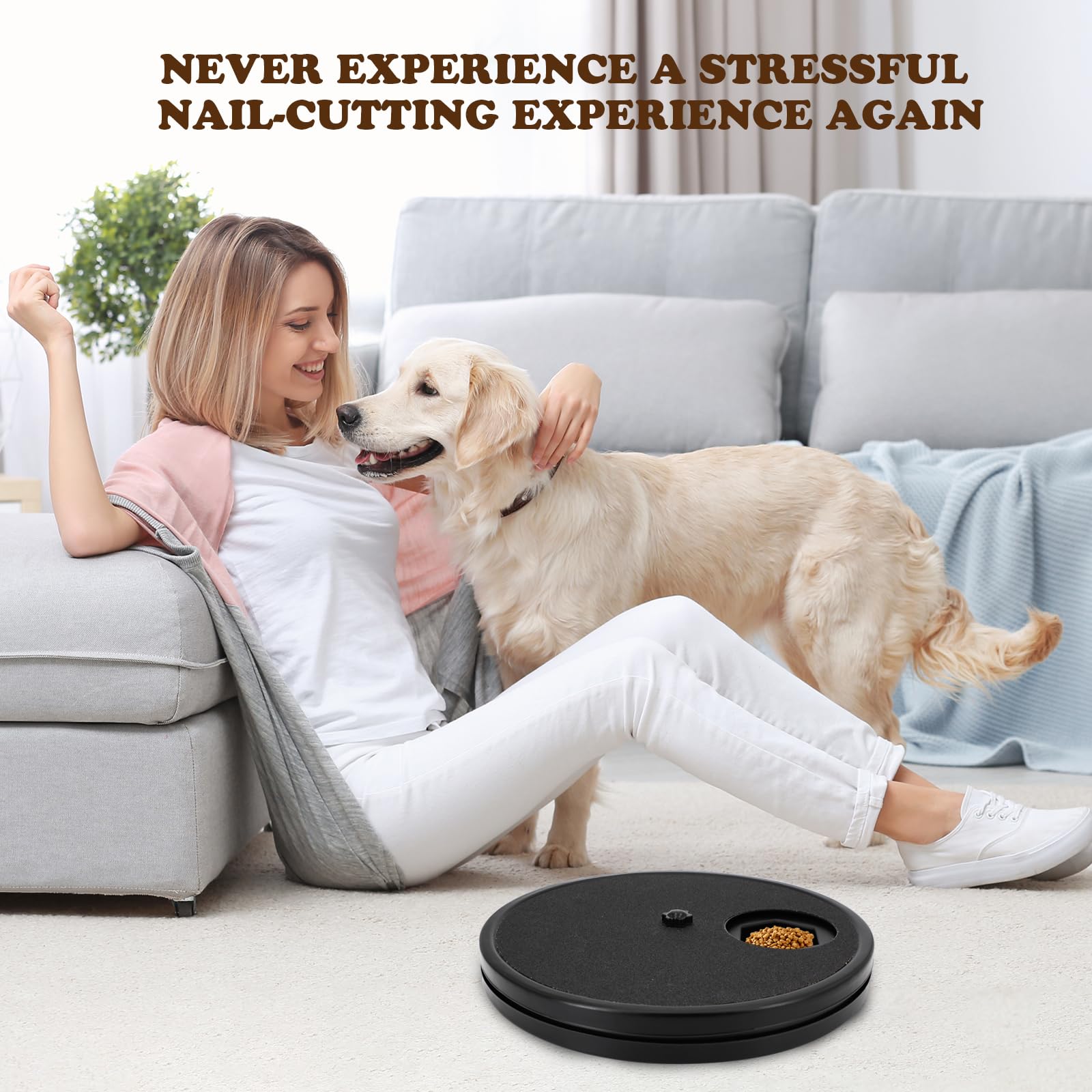 Ykall dog nail scratch board interactive play to strengthen bonding during nail care.