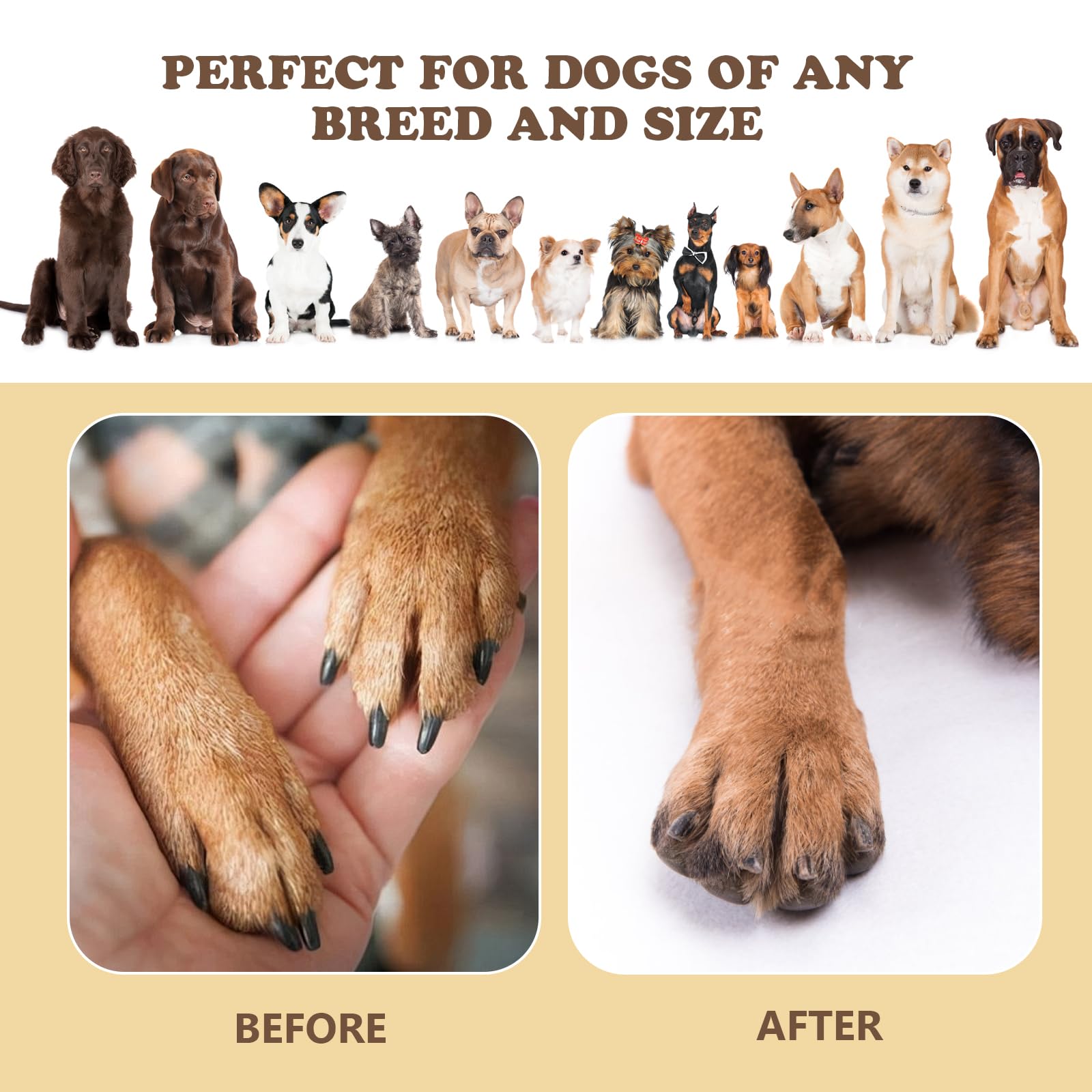 Ykall dog nail scratch board includes three non-slip stickers for floor grip.