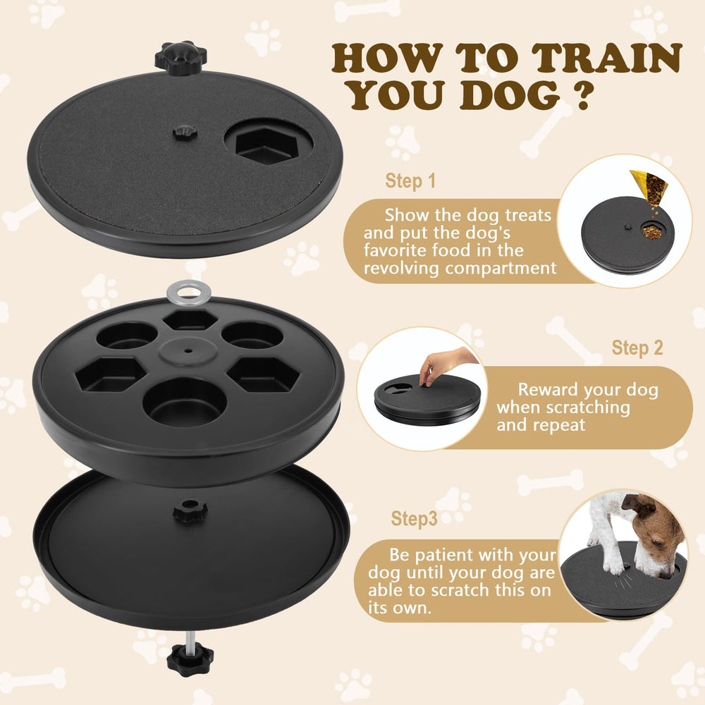 Ykall dog nail scratch board with replaceable sandpaper pads for durable filing.