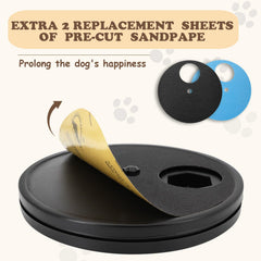 Ykall dog nail scratch board swivel design enables versatile grooming angles.