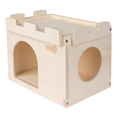 YKD Castle Chinchilla House entrances demonstrate easy access and airflow for curious pets.