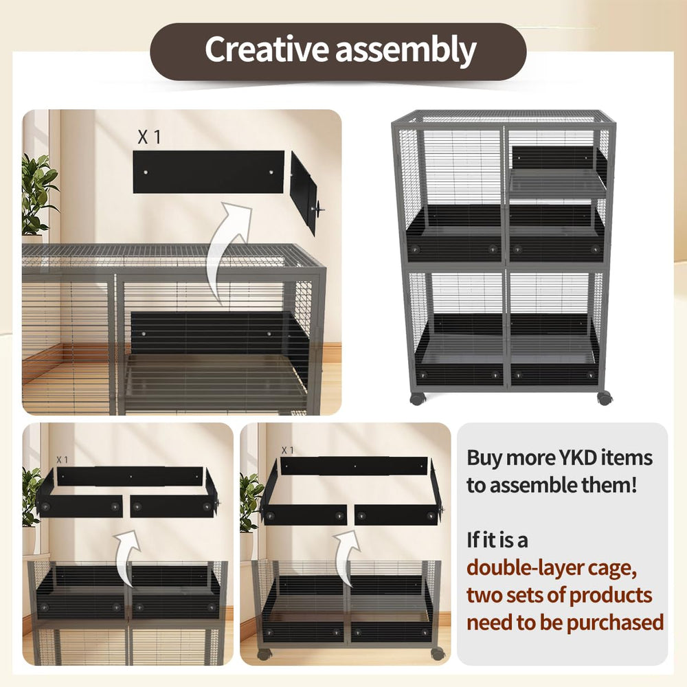 YKD floor-protection for pet cages helps keep living spaces tidy