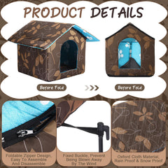Ylinge cat house disassembled design for easy cleaning and storage