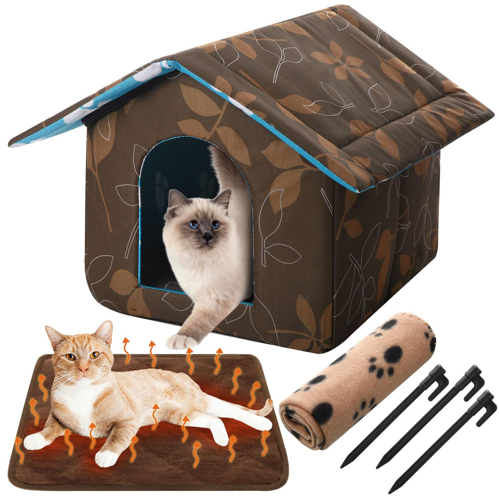 Ylinge cat house outdoor exterior shows weatherproof shelter for feral cats