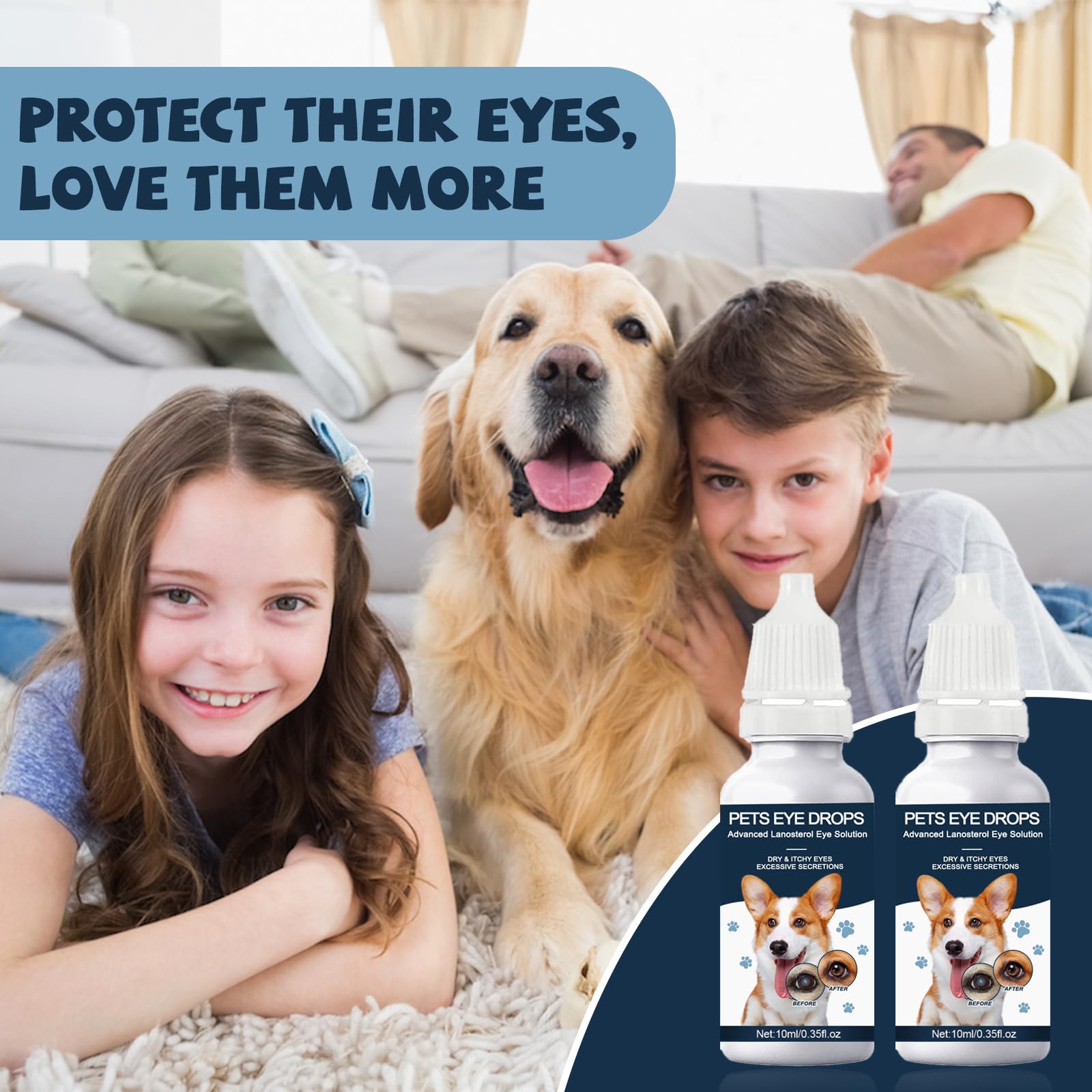 Yocisku cataract drops for all pets enabling cross-species eye care.