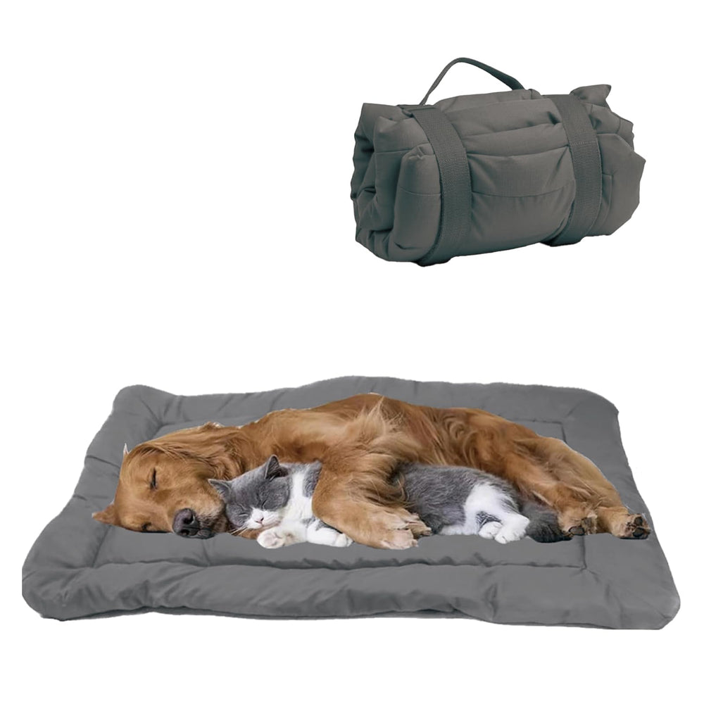 YOFANG outdoor travel dog bed folded for easy transport and packing