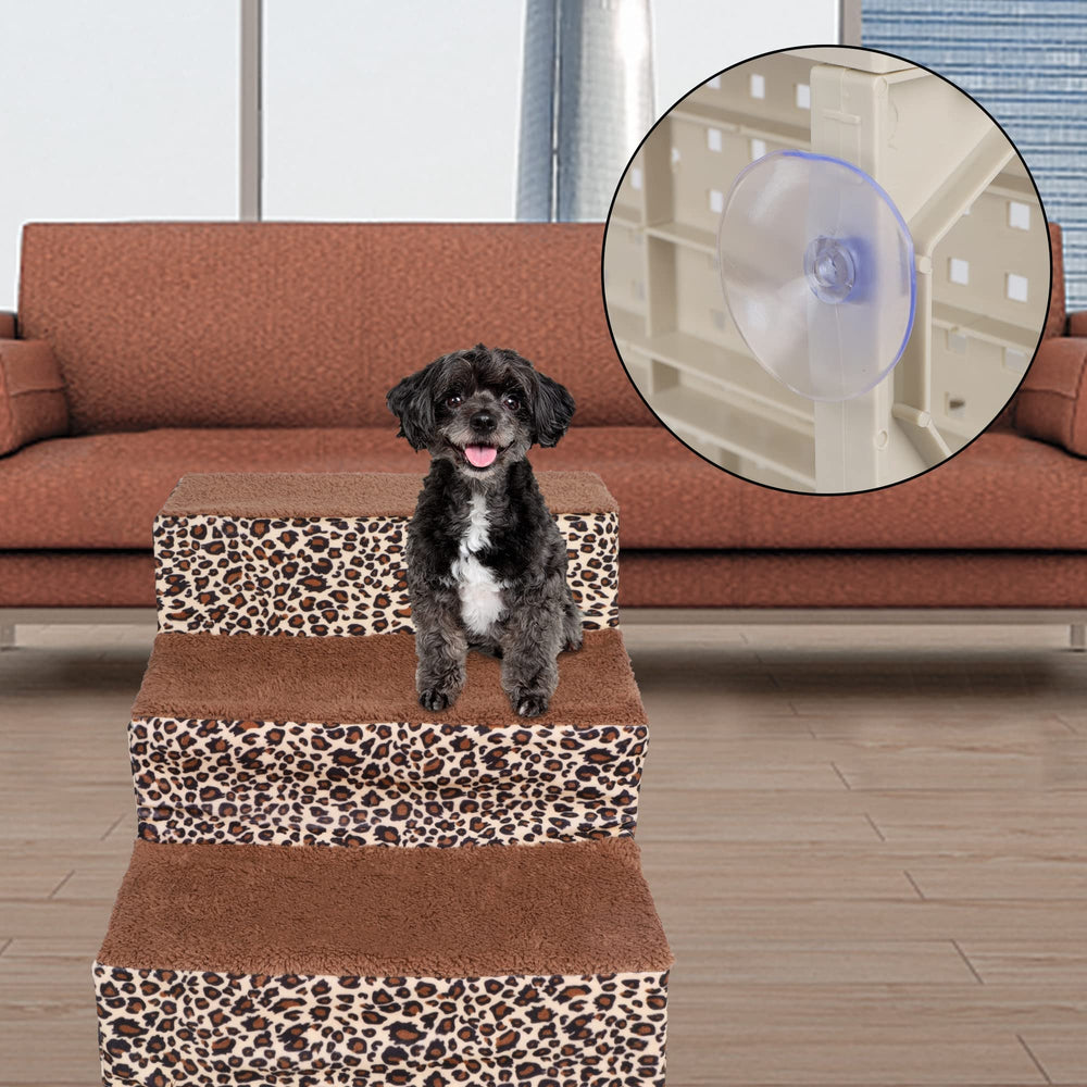 YOFIT Doggy Steps washable-cover emphasizes easy cleaning for busy pet homes.