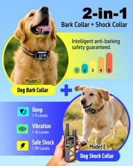 YOGAL bark collar and training mode for outdoor walks