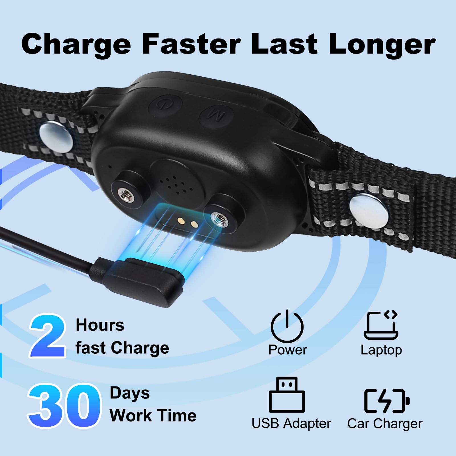YOGAL bark collar modes beep and vibration indicate versatile training cues