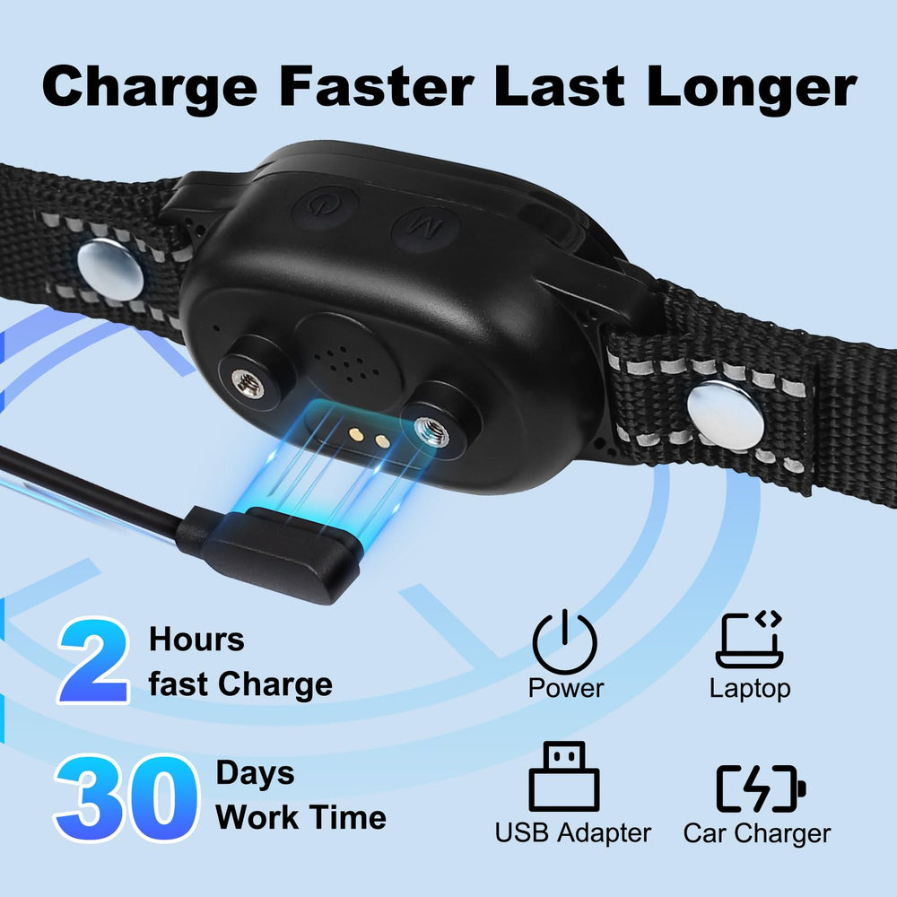 YOGAL bark collar modes beep and vibration indicate versatile training cues