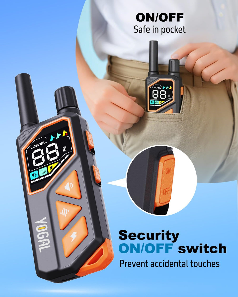 YOGAL IPX7 waterproof collar for all-weather use