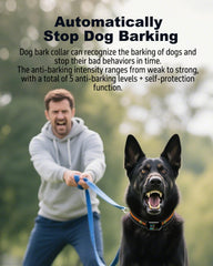 YOGAL remote with 3-channel control supports training multiple dogs.