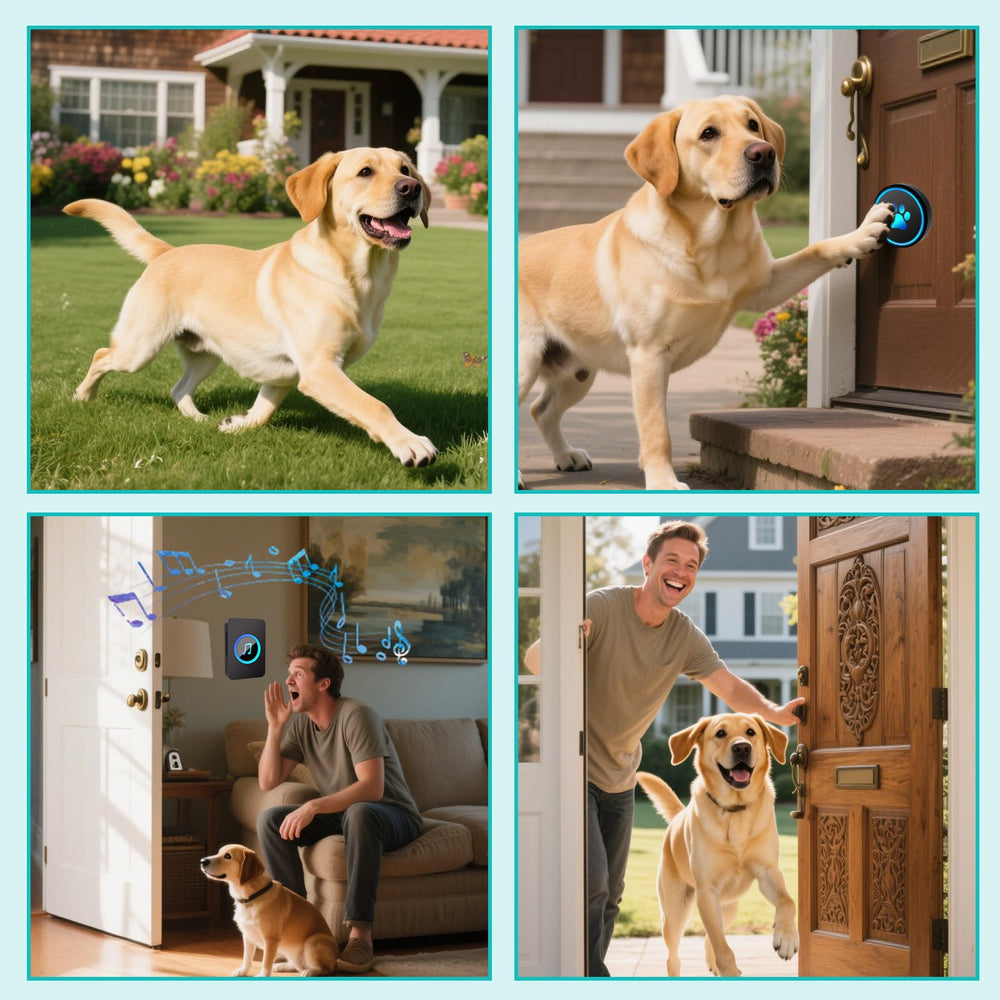 Yoiilifee dog doorbell battery-replacement features easy, quick maintenance.