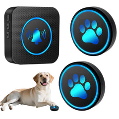 Yoiilifee dog doorbell on the front door for easy potty training