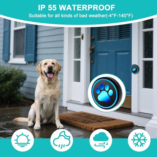 Yoiilifee dog doorbell IP65 weatherproof for outdoor use