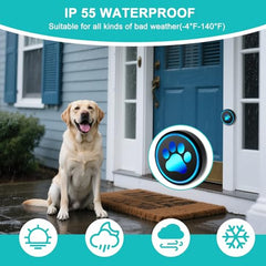 Yoiilifee dog doorbell IP65 weatherproof for outdoor use