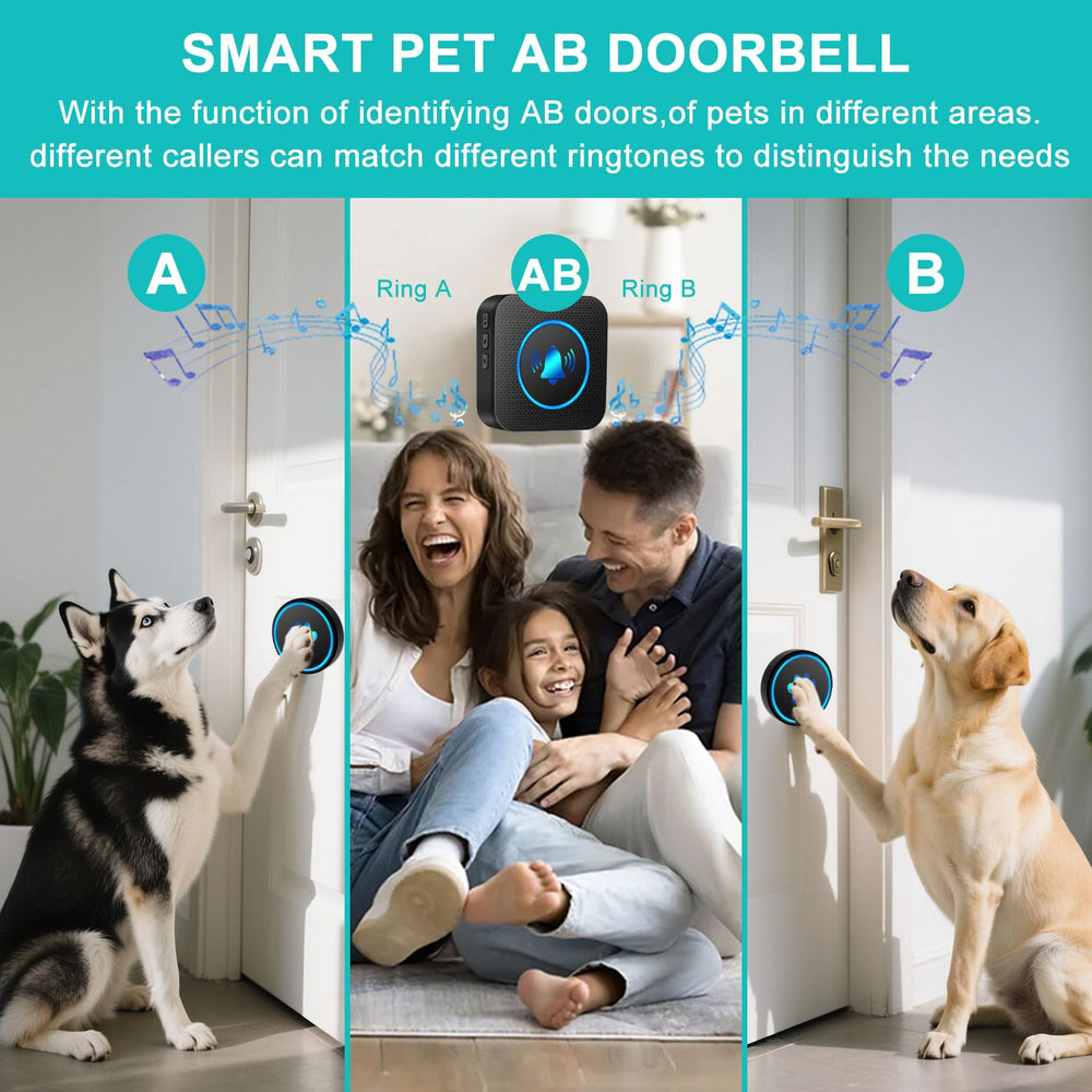 Yoiilifee dog doorbell ready for outdoor yard use