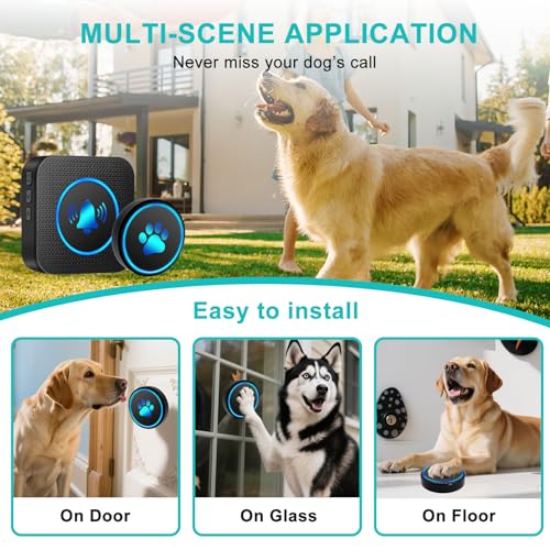 Yoiilifee dog doorbell range illustration up to 1000 feet