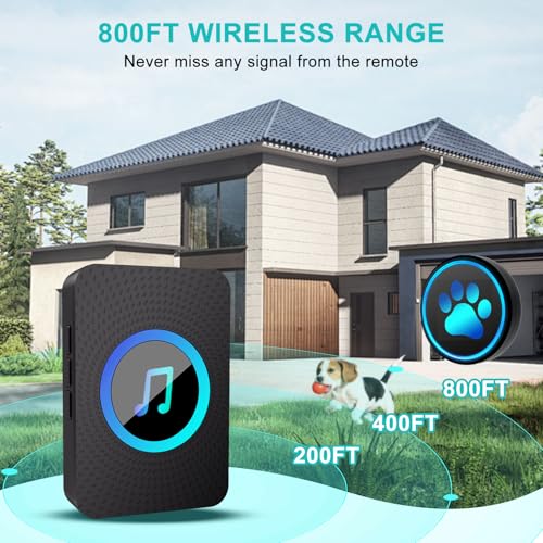 Yoiilifee dog doorbell touch-button demonstrates gentle activation for pets of all sizes.