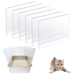 YOILES cat litter box pee shields front view showing splash containment