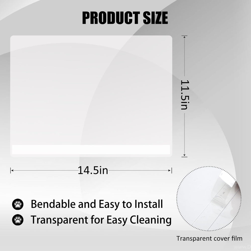 YOILES cat litter box pee shields side view highlighting slim profile