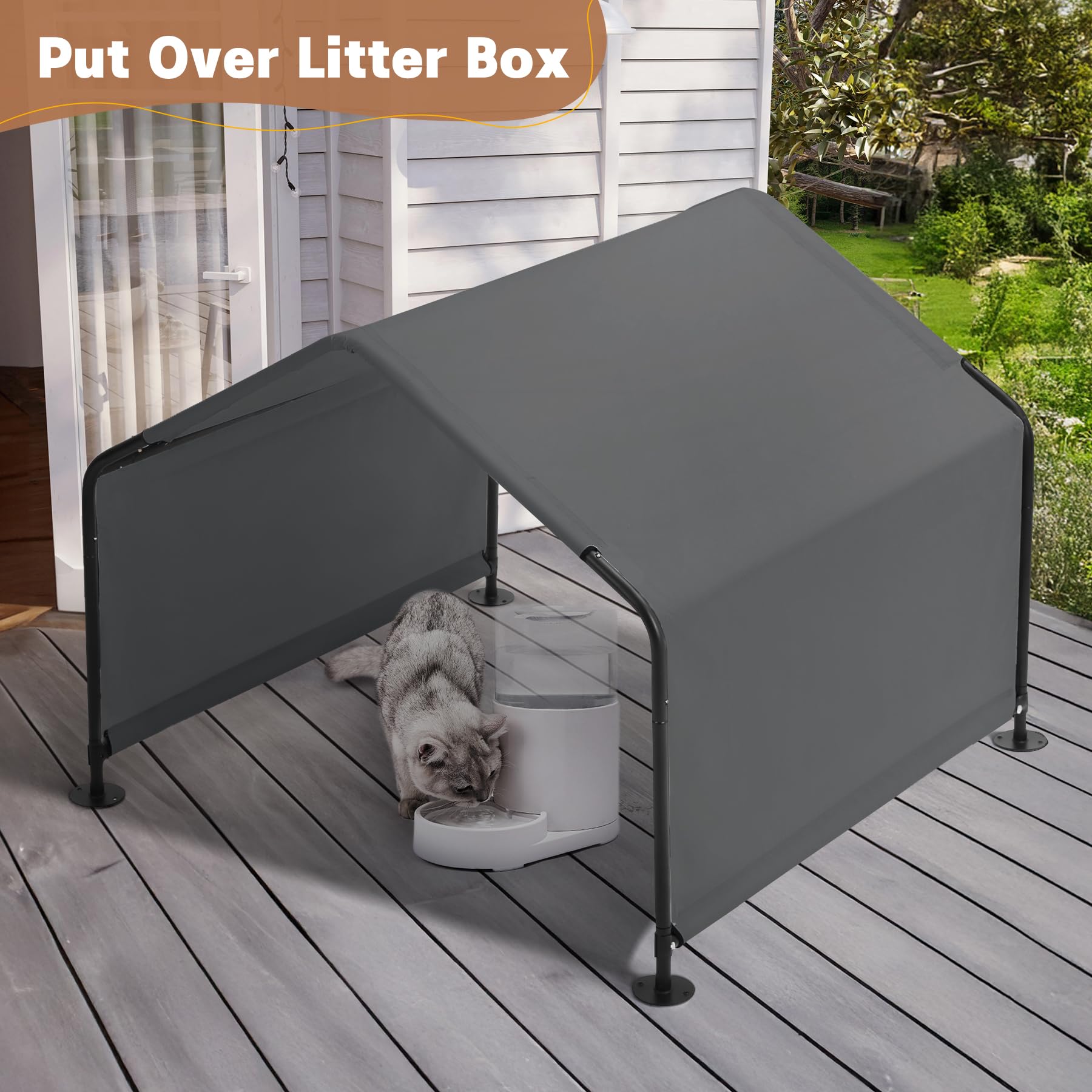 Yokaniwa dog shade shelter packaged for travel and quick setup.