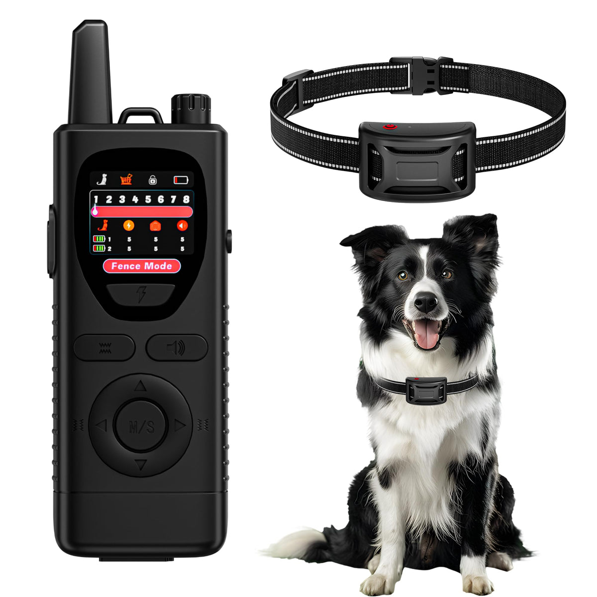 Yolesty wireless dog fence system center point setup enables quick yard boundaries.