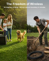 Yolesty boundary radius adjustment demonstrates customizable safe zones for your yard.