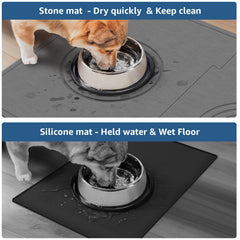 Yolife detachable two-pieces dog water mat for flexible setup.