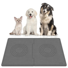 Yolife extra-large dog water bowl mat with wide coverage to protect floors.