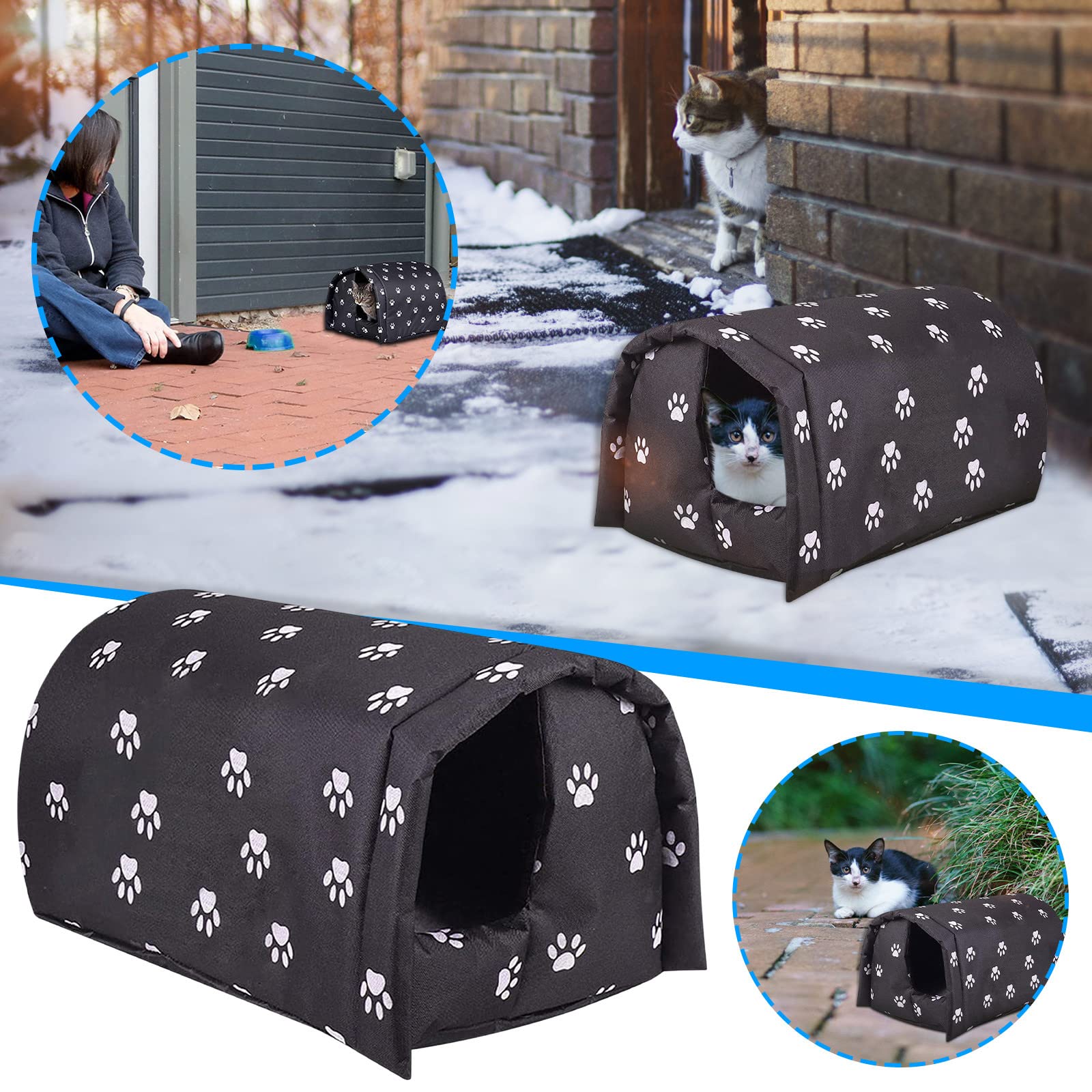 YOMEESOUL waterproof Oxford cloth shelter keeps pets dry during rain.