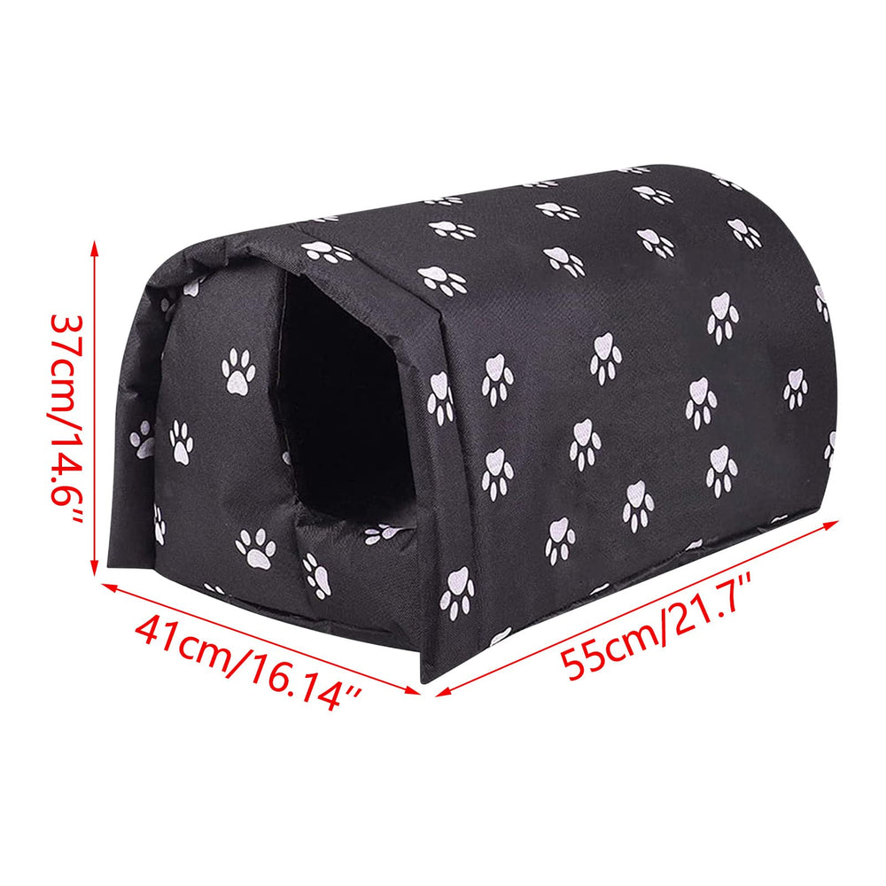 YOMEESOUL cotton-filled insulation adds extra warmth for stray pets.