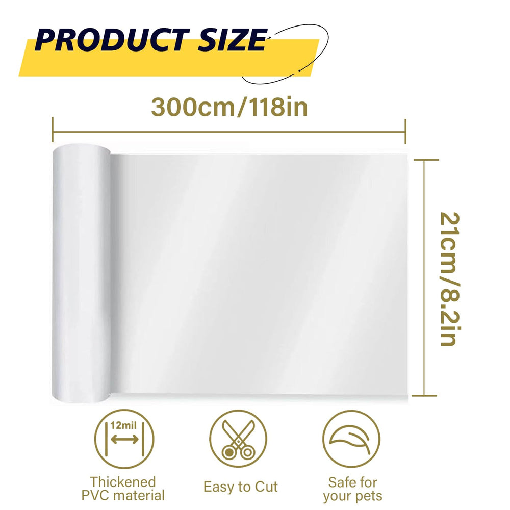 yongjoy door protector closeup shows crystal-clear film blending with decor.