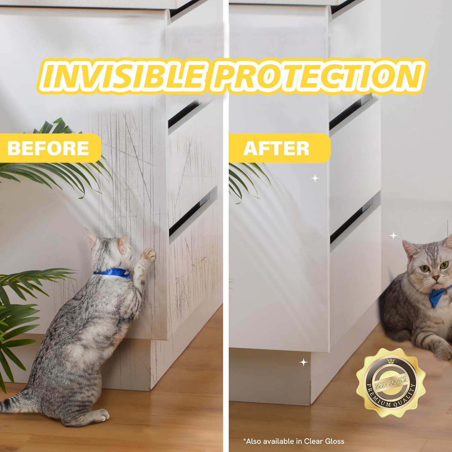 yongjoy door protector on door frame demonstrates easy cut-to-fit installation.