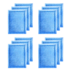 Yonice aquarium filter cartridge 12-pack packaging ready for quick replacement.