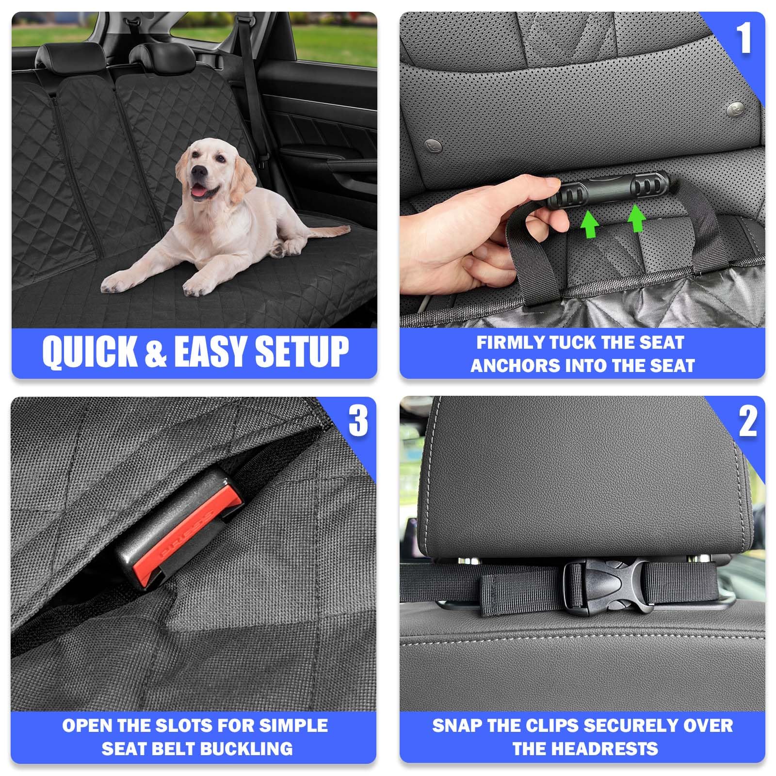 Yonktoo non-slip backing keeps the cover in place during rides