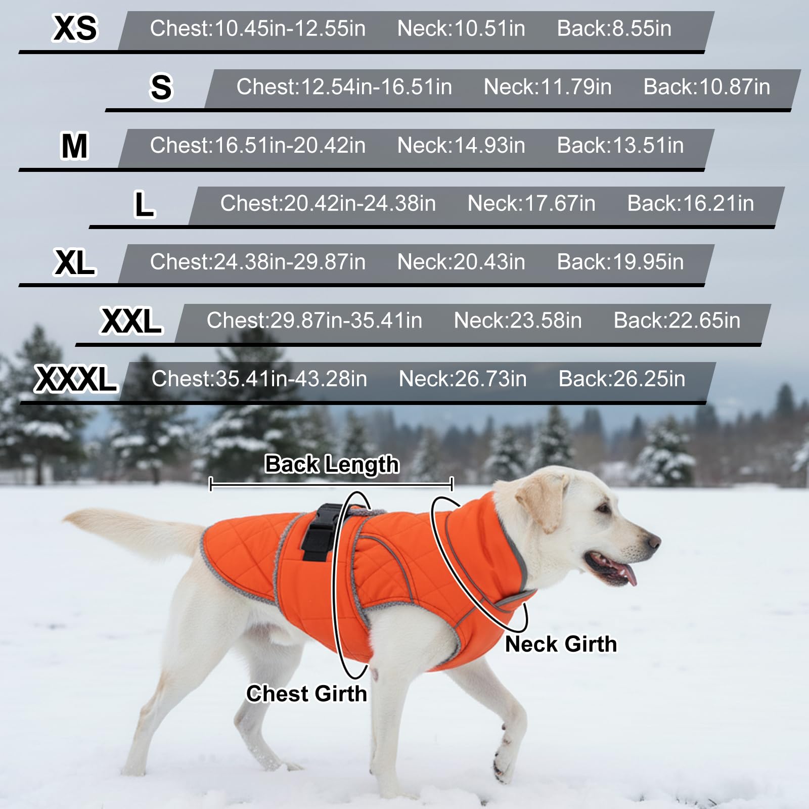 Yoochee dog coat elastic abdomen band ensures comfortable, pressure free fit