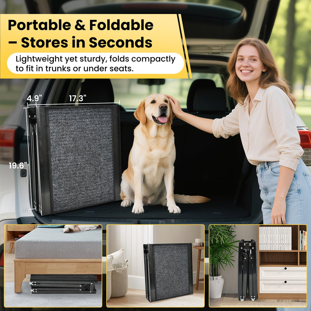 YOOKESEN dog ramp folding portable design fits trunks and SUVs