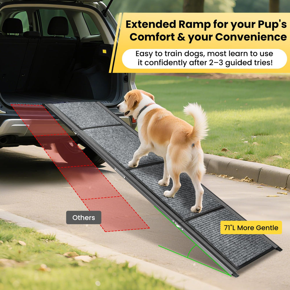 YOOKESEN dog ramp vehicle buckle keeps pet path secure