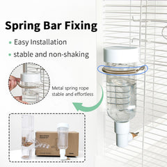 YOOSO WING Adjustable Food Outlet Closeup demonstrates precise portioning for varied birds.